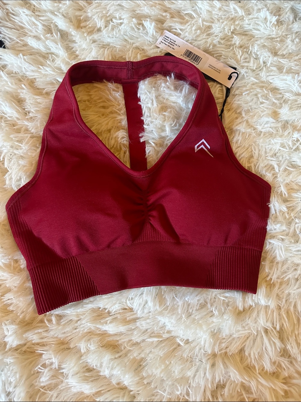 aerie Seamless Racerback Sports Bra - Burgundy